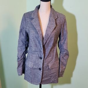 BB DAKOTA Versatile Classic Heathered Gray Lightweight Blazer Est Sz Medium